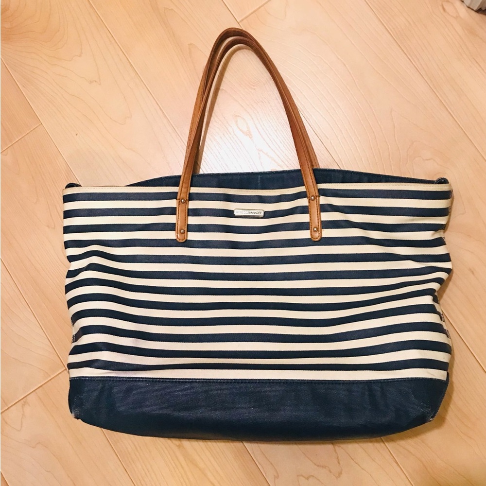 Beautiful Rebecca Minkoff nautical blue and white striped tote - Picture 2 of 14